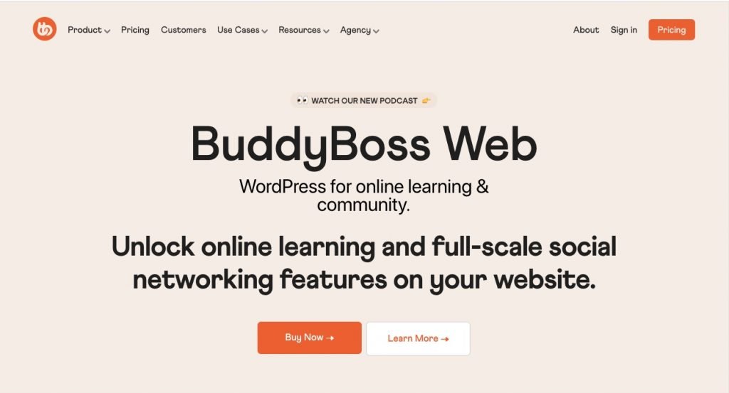 Buddyboss learning & community platform for wordpress