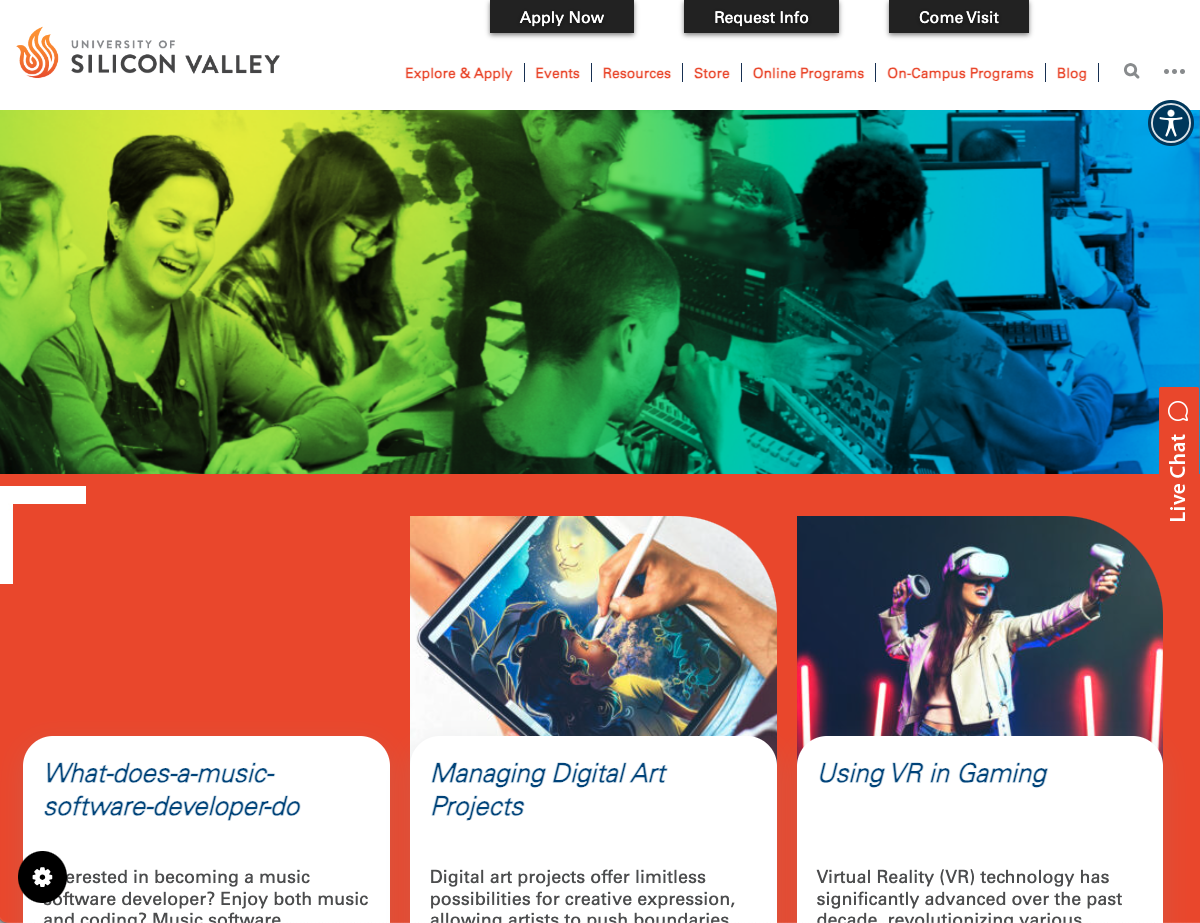 University of silicon valley blog