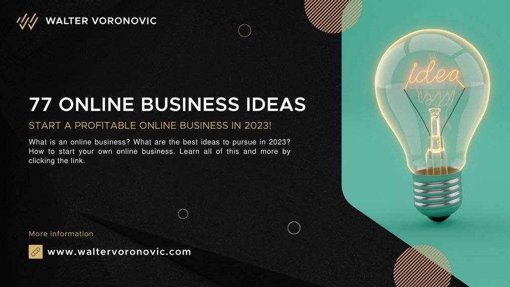 77 online business ideas