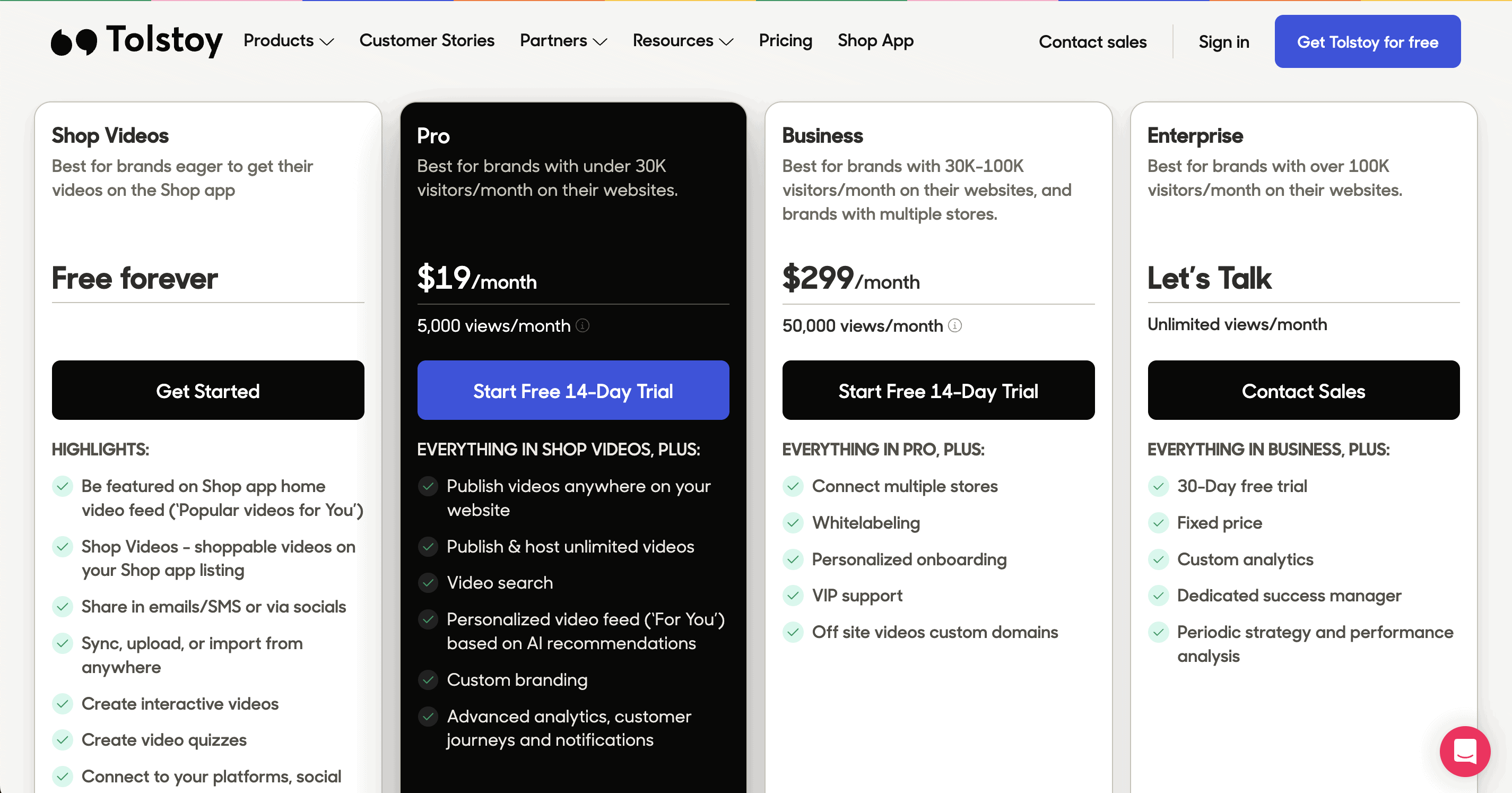 GoTolstoy Pricing