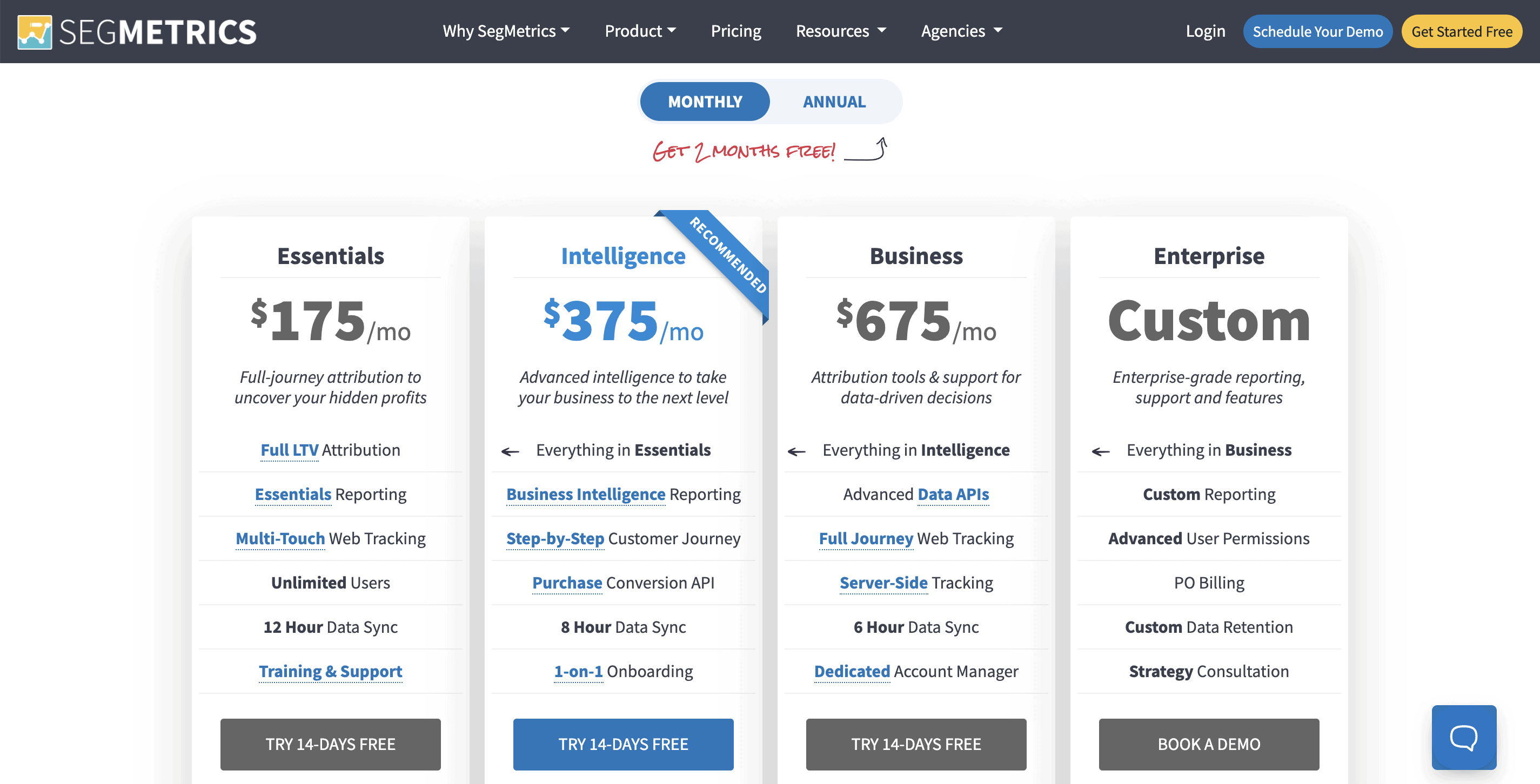 SegMetrics pricing 2024 